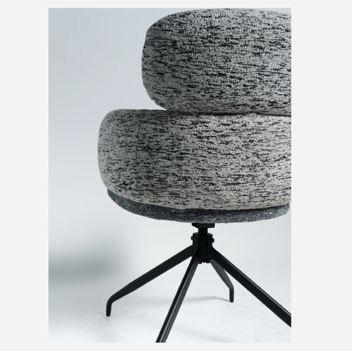 Chicken Foot-shaped Base With The Backrest Made Of Gray-blue Gradient Fabric high quality